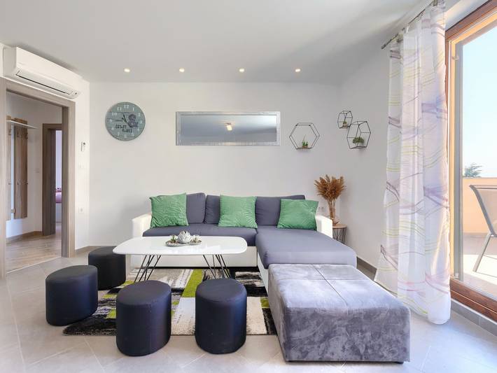 Apartament wakacyjny dla 6 osób, z Taras i Ogród w Banjole
