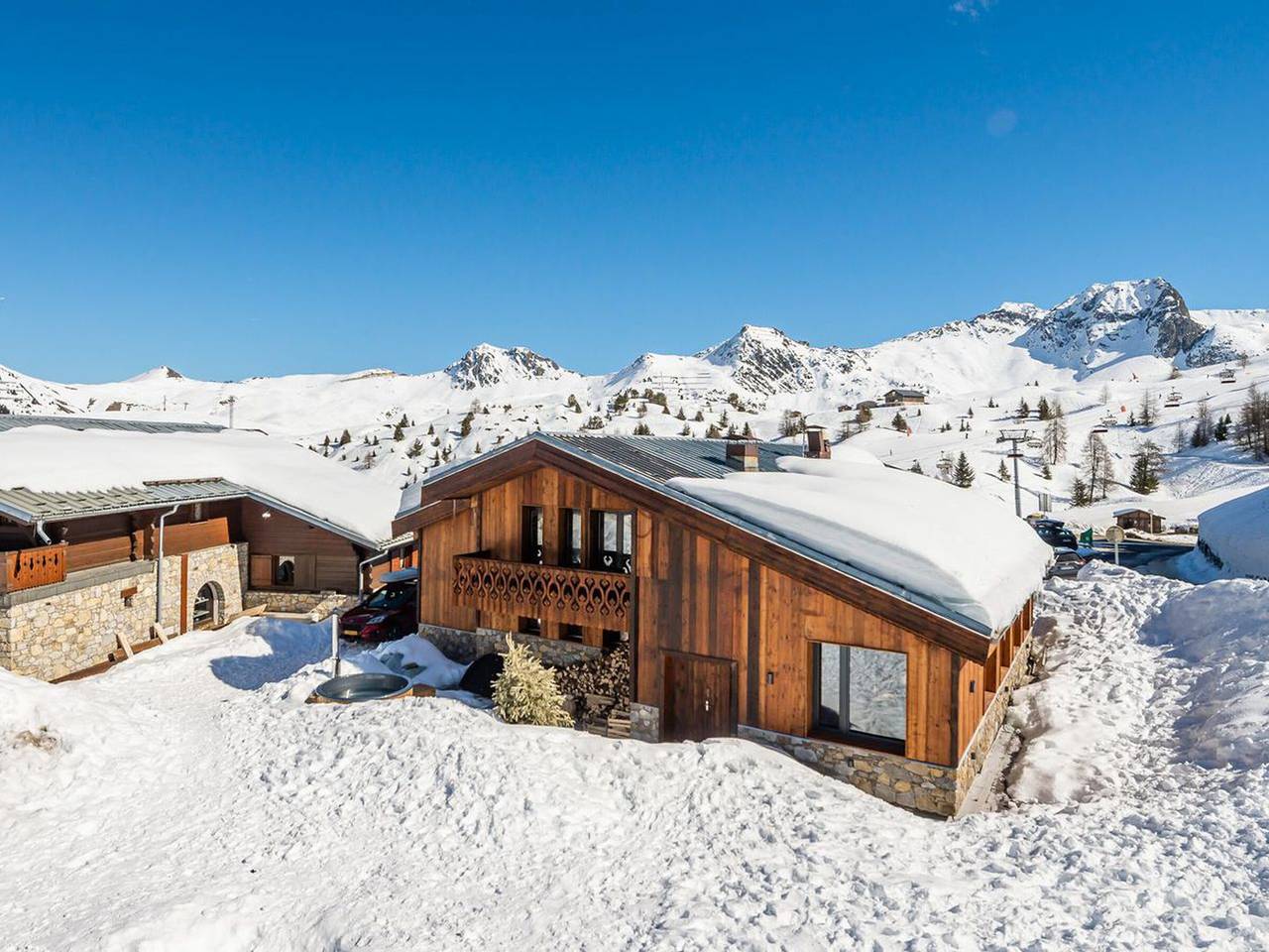 Dúplex 3 hab, 6 pers, con Wifi y parking in Plagne Villages, La Plagne-Tarentaise