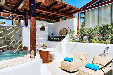 Maison d’hôte pour 3 personnes, avec jacuzzi ainsi que sauna et jardin dans Naxos