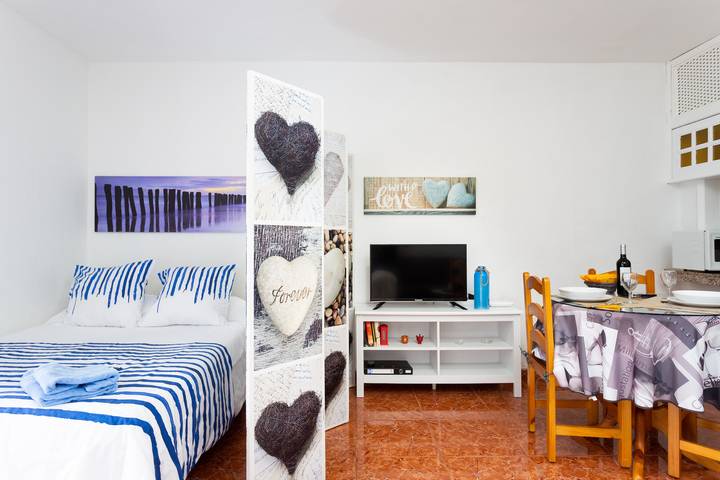 Ganzes Studio, Studio direkt am Strand, Traumblick auf den Atlantik & WIFI gratis in San Marcos, Teneriffa Nord