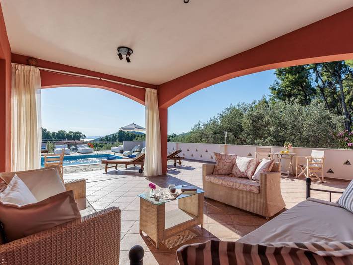 Ferienhaus für 10 Personen, mit Balkon und Terrasse sowie Garten und Pool auf Skopelos - 4