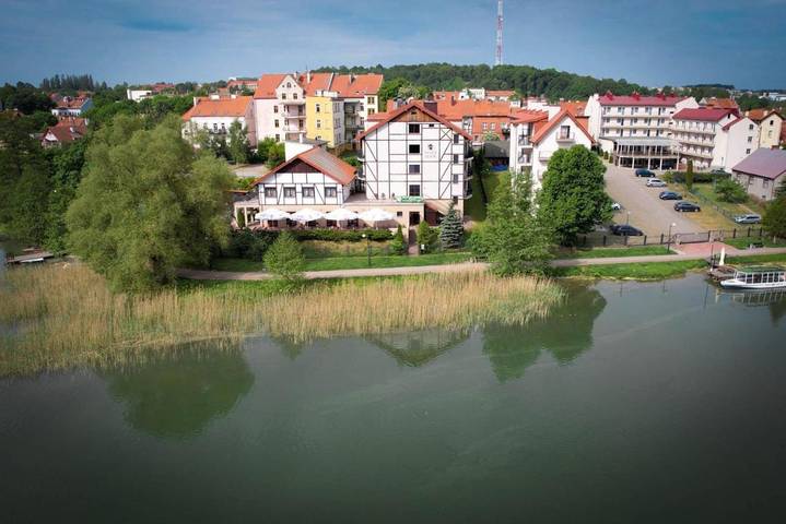 Hotel dla 2 osób, z Balkon i Taras oraz Ogród i Sauna w Mrągowo