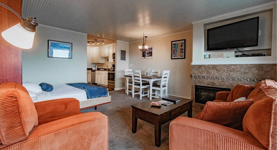 Studio for 2 people, with pool and ocean view as well as sauna and balcony, with pets - 1