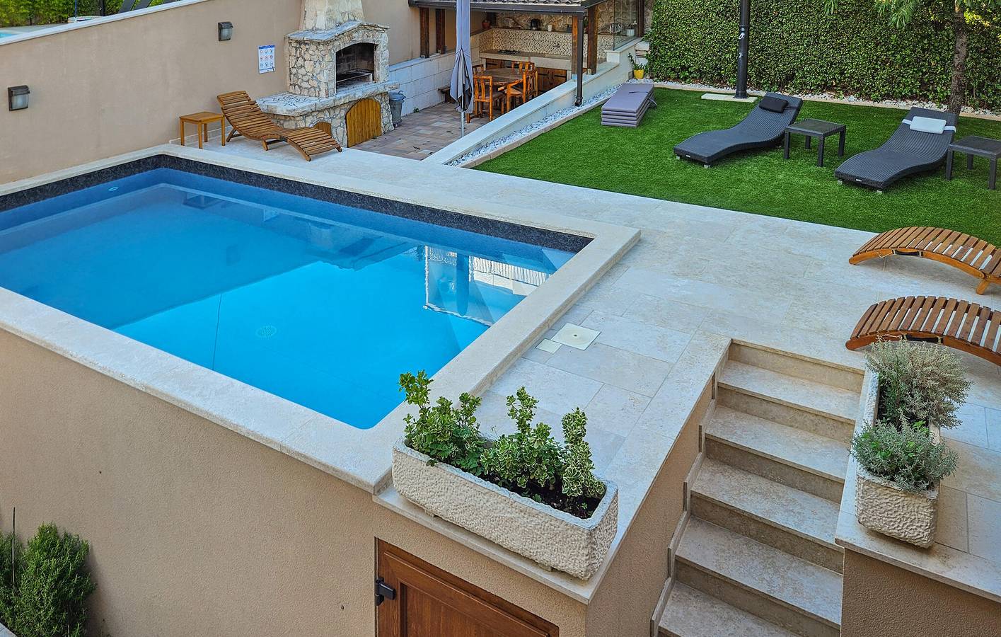 Cały apartament wypoczynkowy, Apartament wakacyjny dla 4 osób z taras in Dramalj, Żupania primorsko-gorska