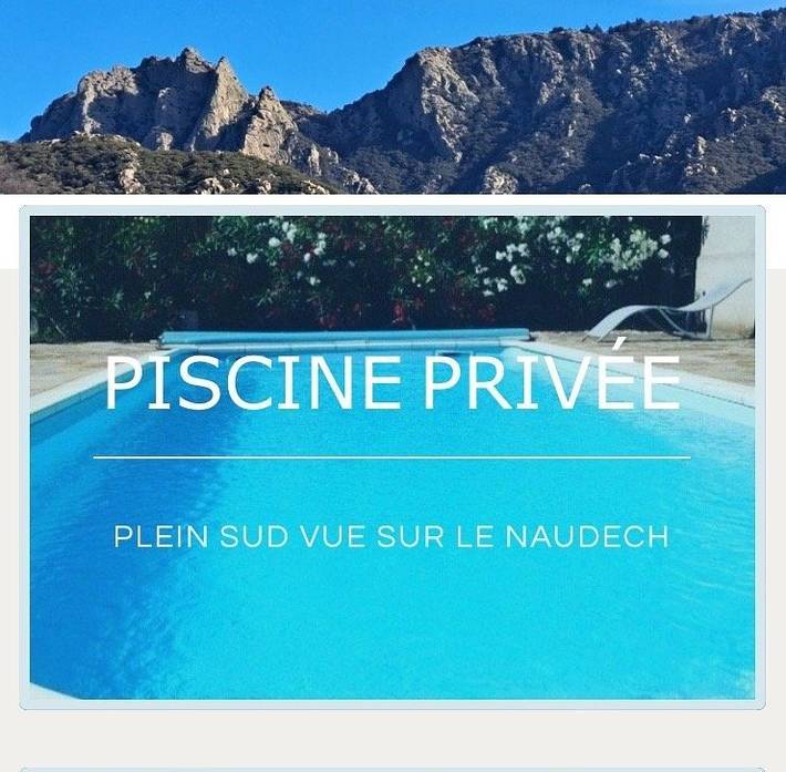 Gîte pour 3 personnes, avec terrasse et piscine à Mons (Béziers)