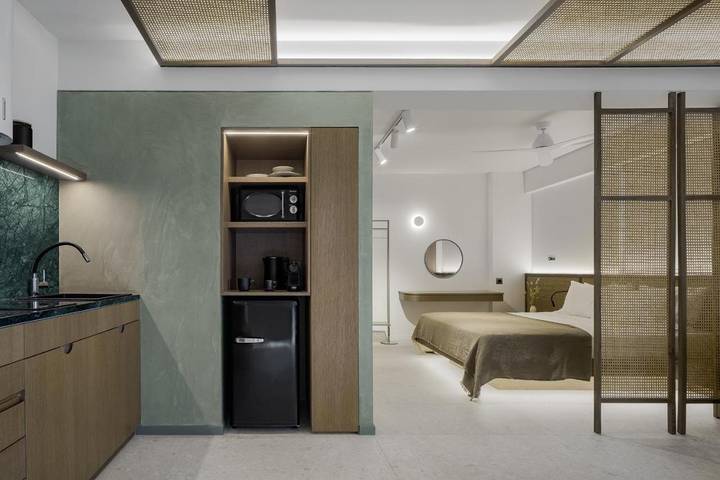 Appart’hôtel pour 4 personnes, avec Balcon ainsi que Terrasse et Vue