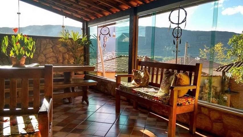 Casas e apartamentos de temporada para 8 pessoas, com vista e jardim, com animais de estimação em Tiradentes