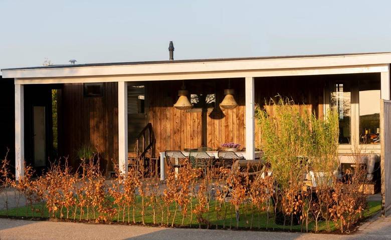 Ferienhaus für 4 Personen, mit Terrasse und Garten sowie Pool und Ausblick