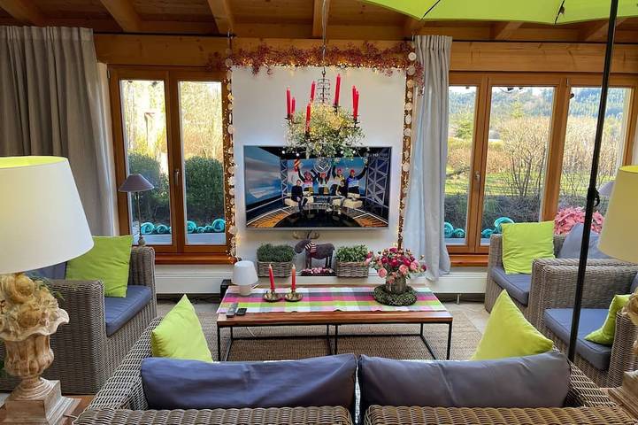 Bungalow für 2 Personen, mit Garten