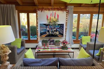 Bungalow für 2 Personen, mit Garten, mit Haustier in Oberbayern