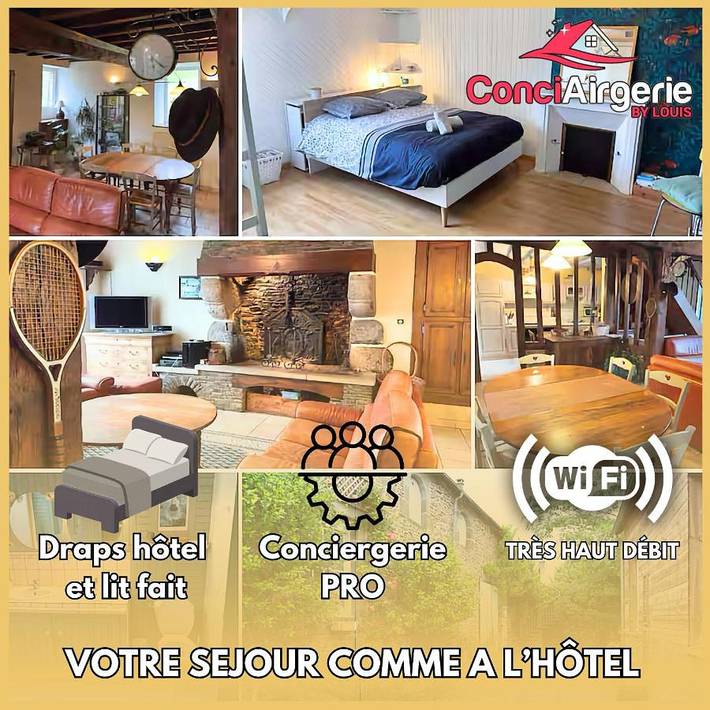 Location de vacances pour 6 personnes, avec terrasse et jardin dans Tessé-Froulay