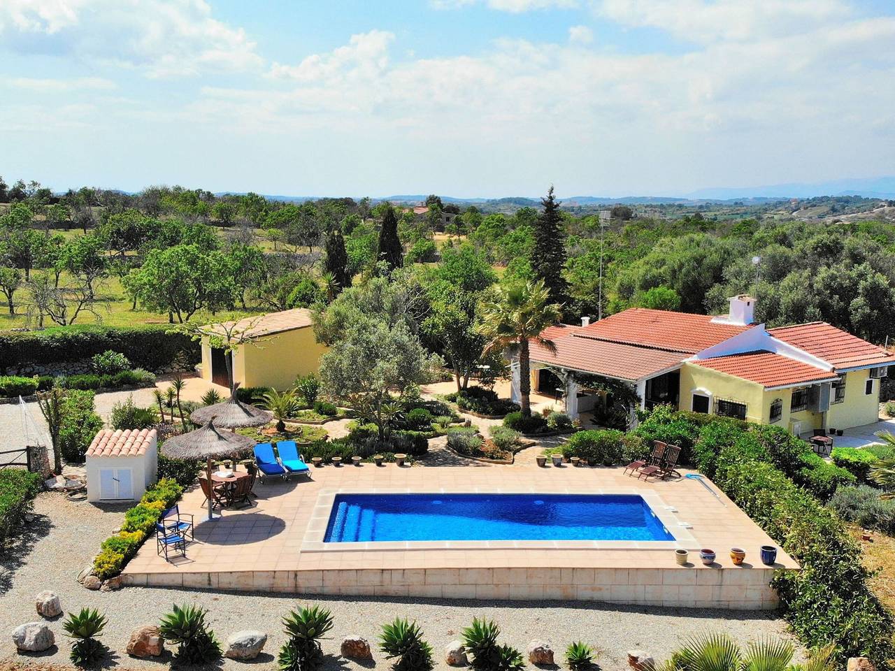 Rustikales Chalet in Santa Margalida mit Pool und Wlan in Santa Margalida, Mallorca Norden