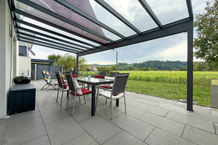 Ferienvilla Exklusiv! mit Bergblick, privater Terrasse und WLAN in Deggenhausertal, Region Bodensee-Oberschwaben