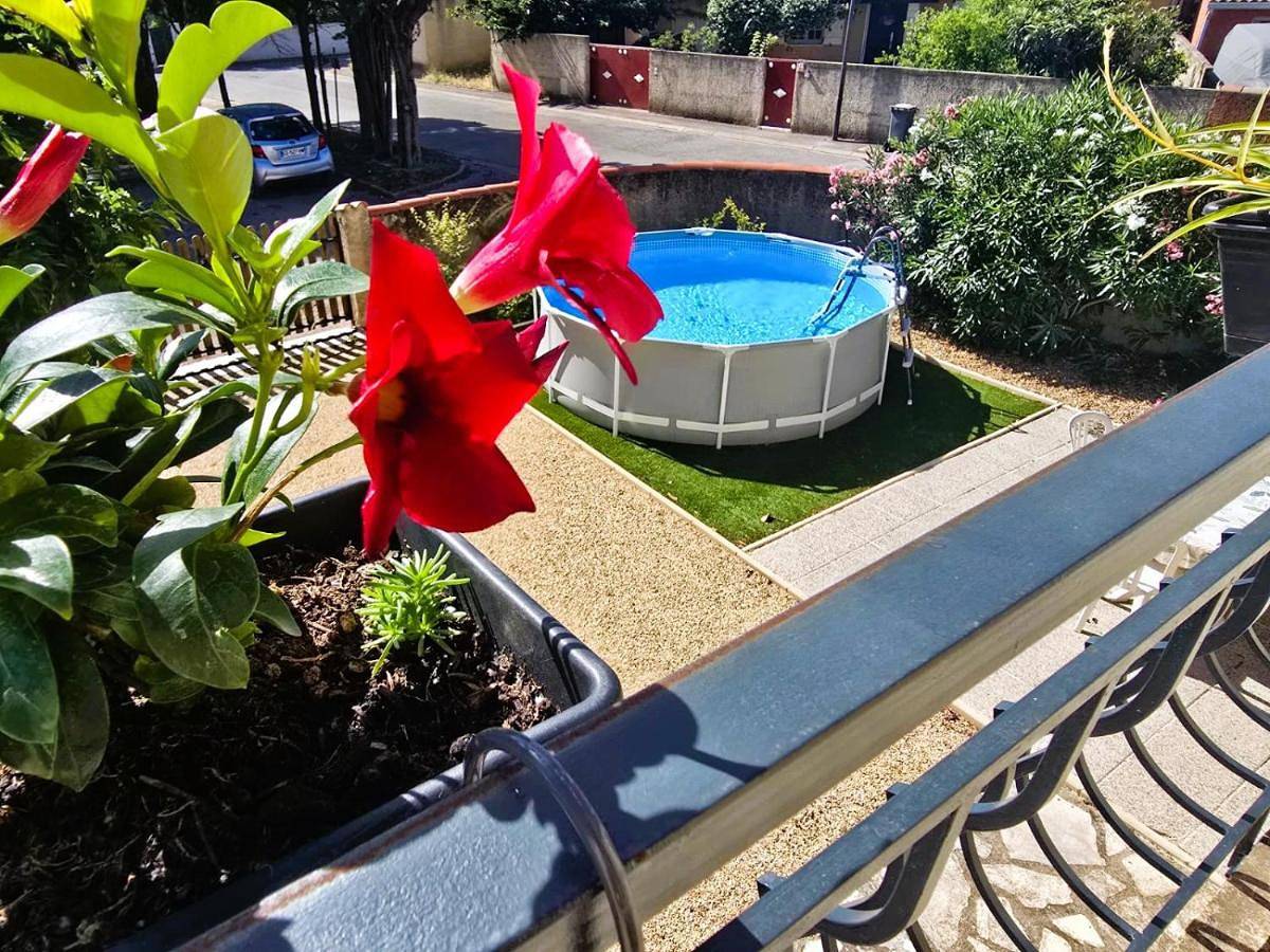 Appartement entier, Le Balcon de Cournon, piscine, jardin, clim à 15 min de plages in Cournonterral, Côte méditerranéenne (France)