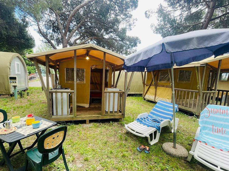 Camping Punta Navaccia  - Allogi 2 persone - Mini Safari in Tuoro sul Trasimeno, Lago Trasimeno