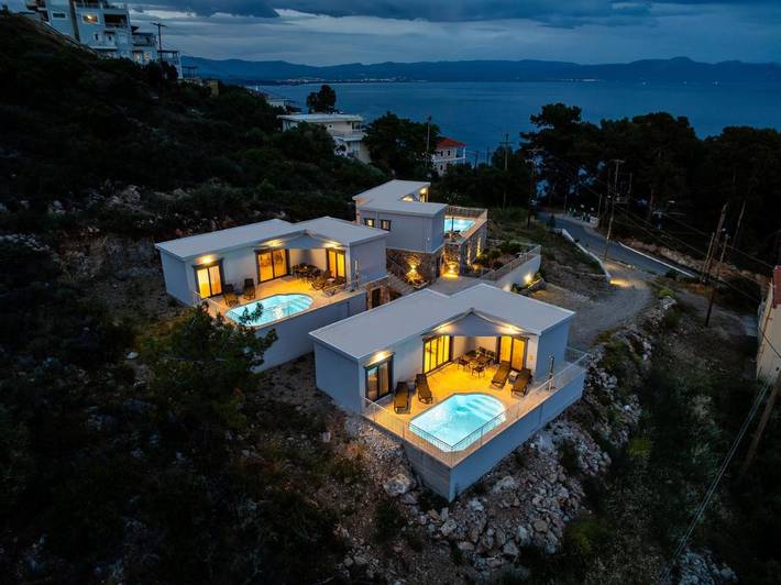 Villa per 5 persone, con panorama e giardino nonché piscina in Mani