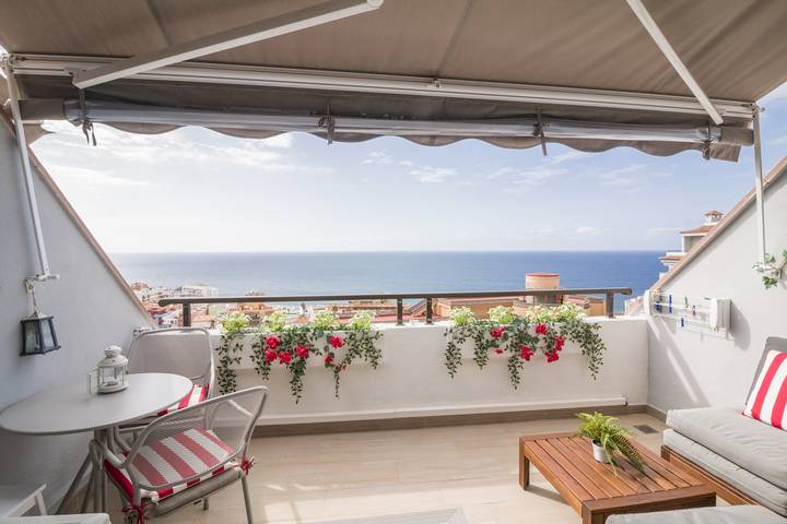 Appartement entier, HomeForGuest  Appartement Avec Vue Sur La Mer, Barbecue, Palestra, Palestra in Bajamar, San Cristóbal de La Laguna