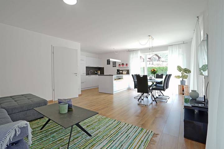 Ferienwohnung für 4 Personen, mit Balkon und Terrasse sowie Garten in Pfronten