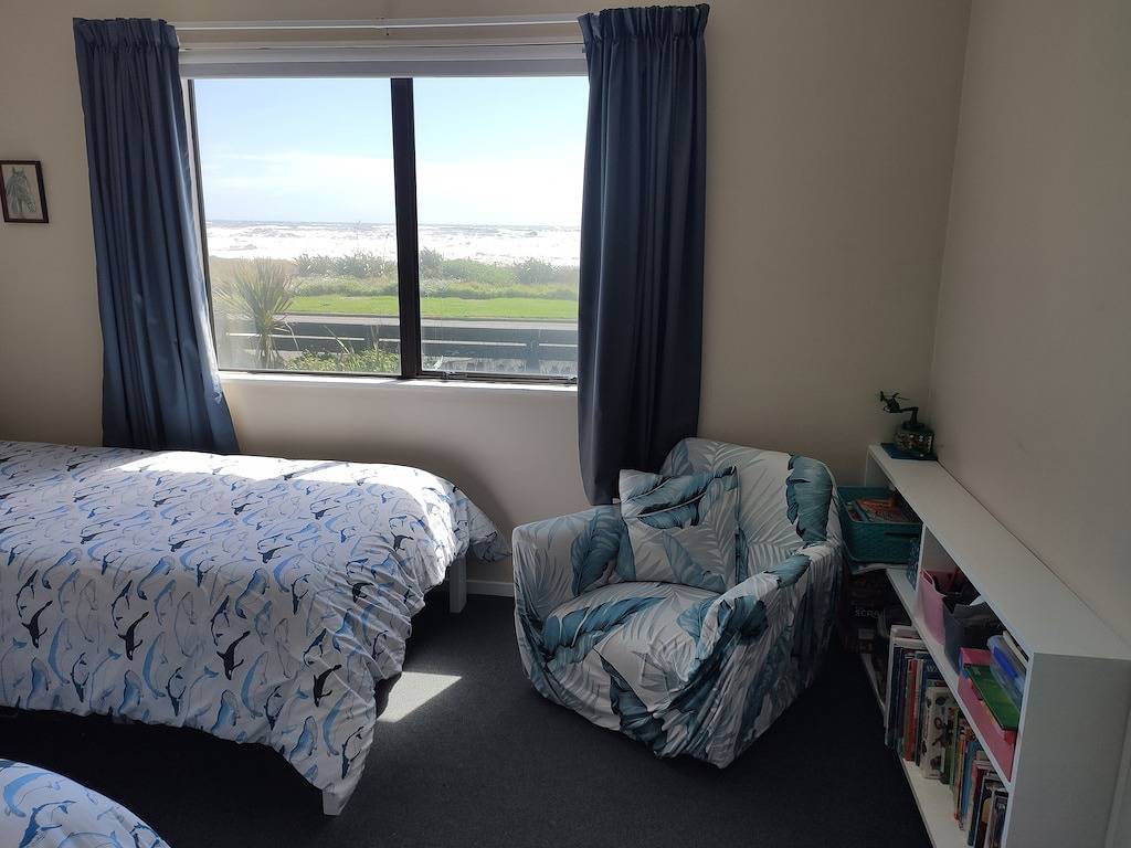 Beachfront with stunning views of Kapiti Island in Kapiti Coast District