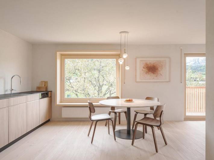 Ferienwohnung für 2 Personen, mit Garten und Terrasse sowie Ausblick in Hittisau