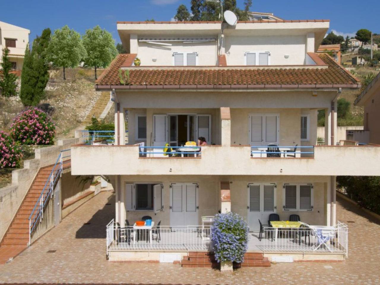 Appartement entier, Ruhige Ferienwohnung in Sciacca mit Grill und Terrasse und Meerblick in Localita San Giorgio, Sciacca