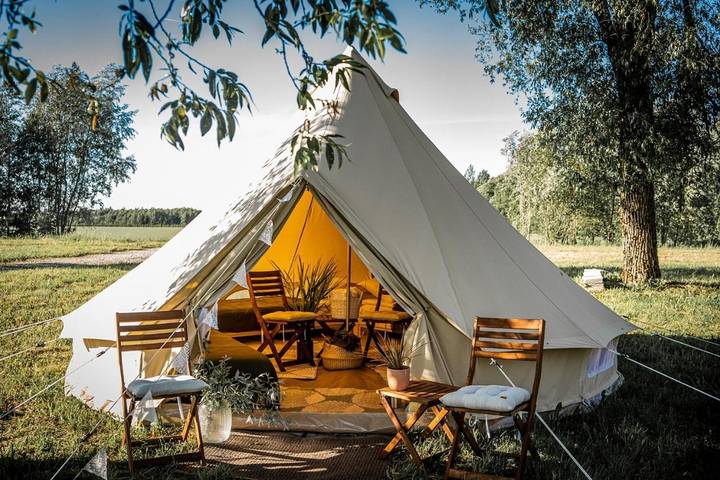 Kemping dla 4 osób, z Taras i Sauna oraz Widok w Estonia