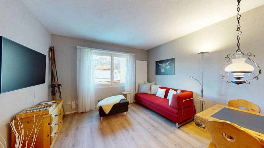 Ferienwohnung für 2 Personen, mit Seeblick und Ausblick in St. Moritz