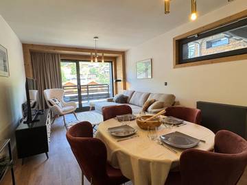 Gîte pour 5 personnes, avec terrasse dans Patinoire des Gets