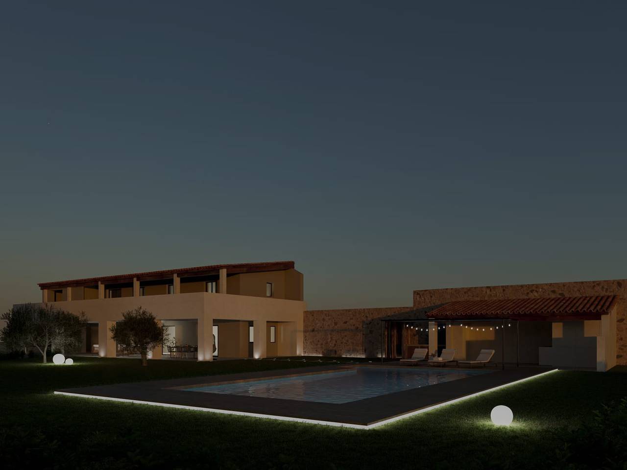 Impresionante "Finca Clos" con vistas a la montaña, piscina privada, jardín, A/C y Wi-Fi in Borrassá, Alt Empordà