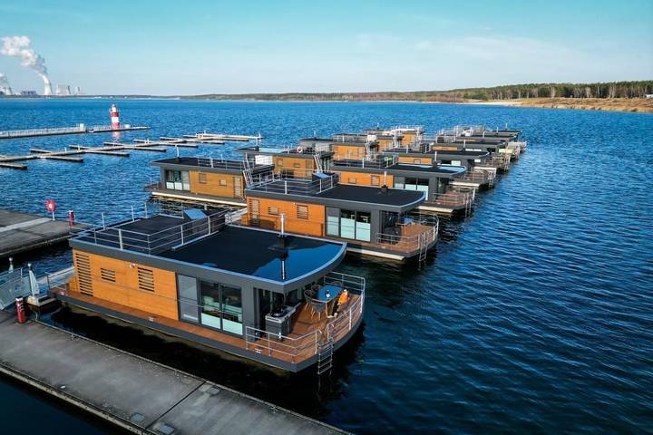 Ferienhaus für 6 Personen, mit Ausblick und Seeblick sowie Terrasse in Sachsen