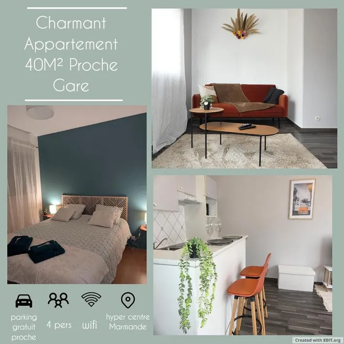 Apartamento de vacaciones para 4 personas, Se admiten mascotas - 1