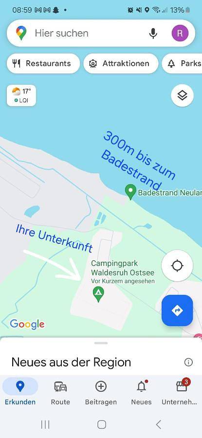 Ferienhaus für 4 Personen, mit Garten und Ausblick in Behrensdorf