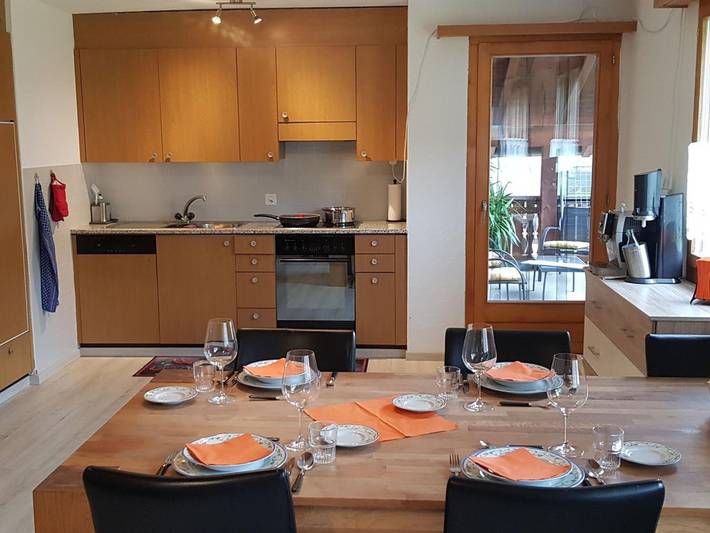 Ganze Ferienwohnung, Bauernhof Sot Curtegns - 3.5 Zimmerwohnung - 6 Betten in Surses, Oberhalbsteiner Alpen