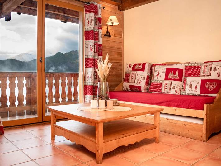 Location de vacances pour 6 personnes, avec terrasse, animaux acceptés à Pra-Loup