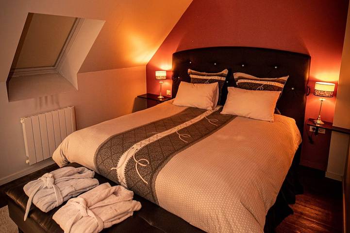 Location de vacances pour 2 personnes, avec piscine et terrasse ainsi que jardin et jacuzzi à Trévron - 3