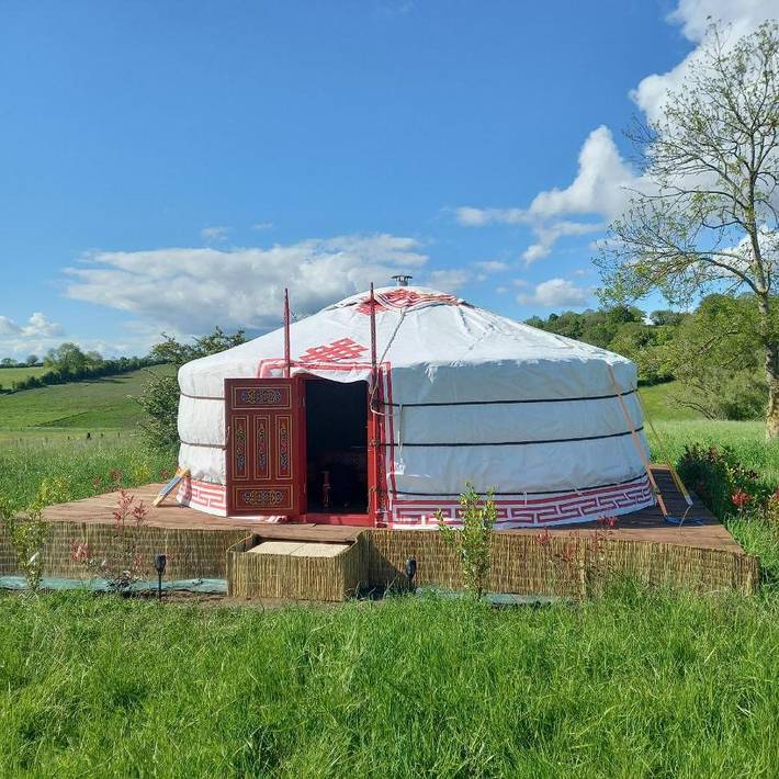 Tente pour 4 personnes, avec vue ainsi que jardin et terrasse dans le Calvados - 4