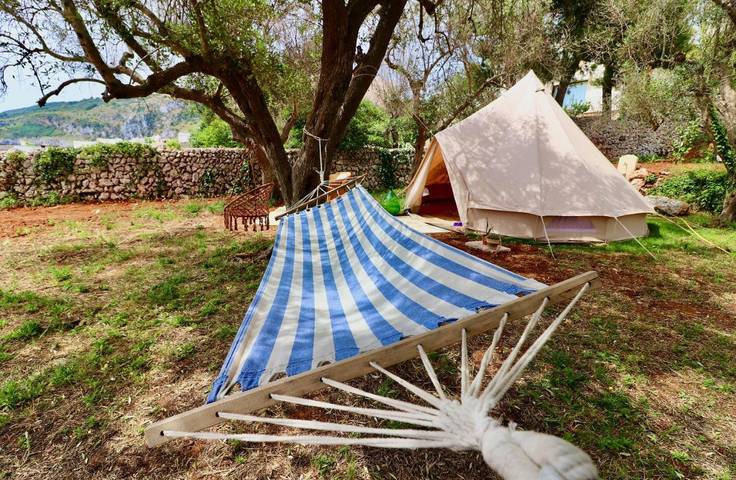 Camping für 2 Personen, mit Ausblick und Garten sowie Terrasse im Salento