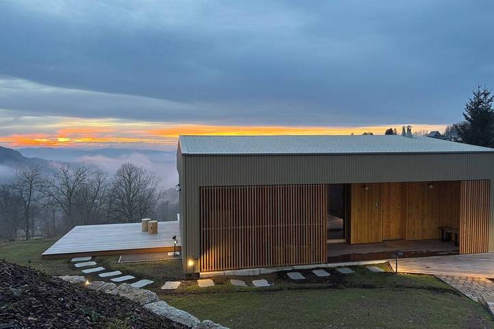 Chalet für 6 Personen, mit Sauna und Terrasse sowie Garten - 1