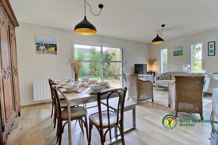 Gîte pour 7 personnes, avec jardin et terrasse, animaux acceptés à Baden (France) - 4