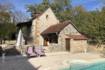 Maison de vacances pour 2 personnes, avec jardin dans le Lot