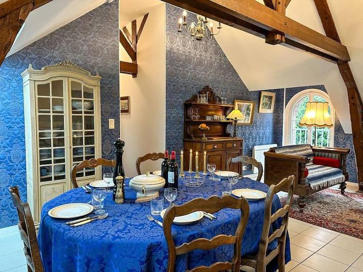 Gîte pour 6 personnes, avec jardin ainsi que sauna et vue à Quesnoy-le-Montant