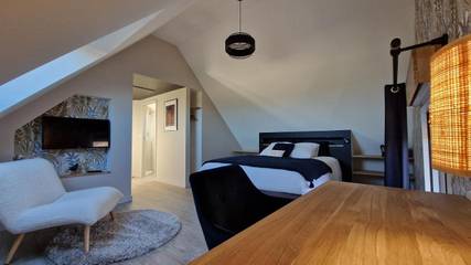Gîte pour 4 personnes, avec jardin ainsi que terrasse et vue à La Baconnière