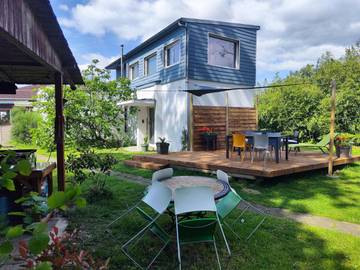 Gîte pour 4 personnes, avec jardin et terrasse ainsi que vue et piscine dans Tart-le-Bas