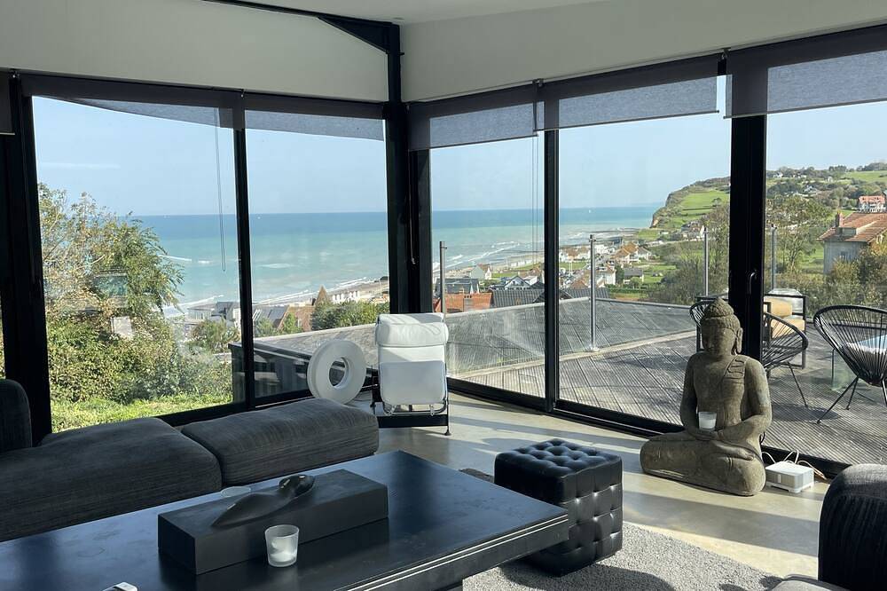 La Villa Quartz, piscine, vue panoramique sur mer in Varengeville-sur-Mer, Région de Dieppe