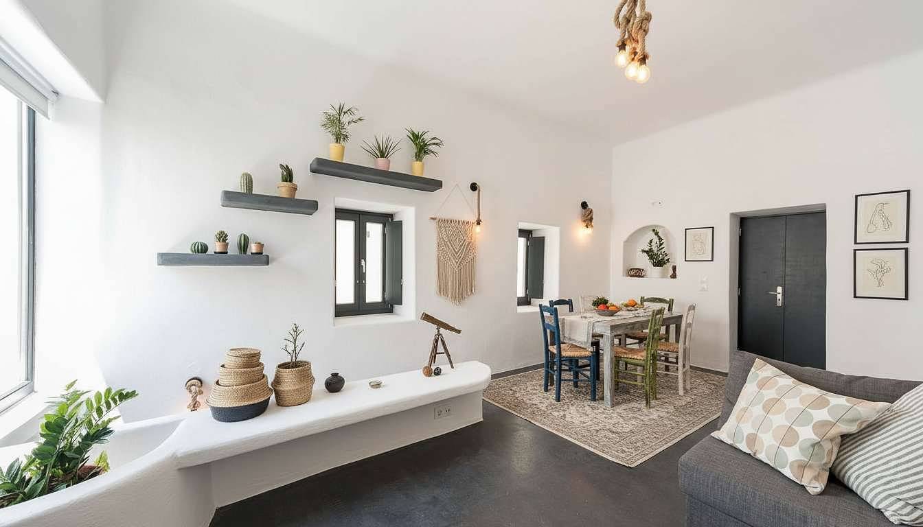 Entire apartment, Dionysos Wine Authentic Stay 2 Bd Santorini Home in Emporio, Santorini