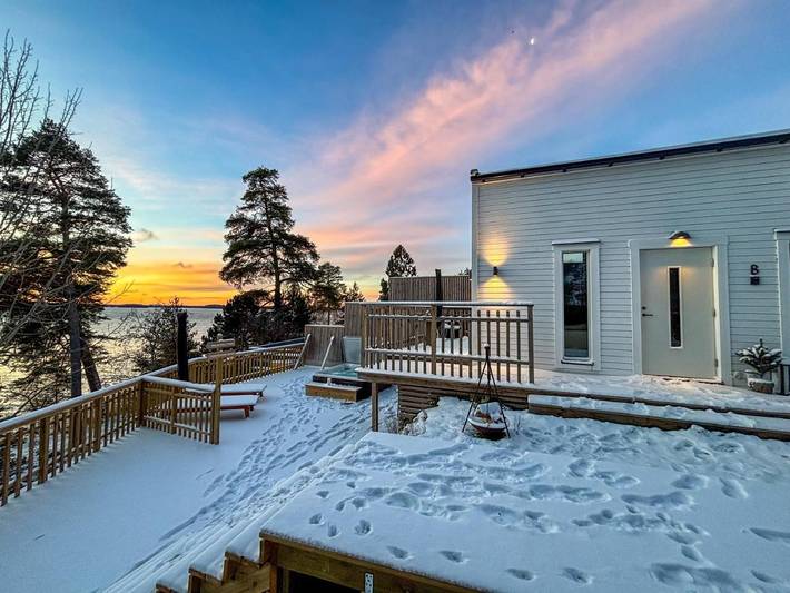 Villa für 3 Personen, mit Seeblick und Garten sowie Ausblick und Sauna in Schweden - 4