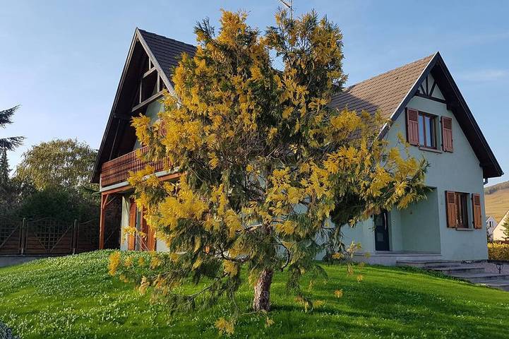 Maison de vacances pour 8 personnes, avec balcon ainsi que jardin et jacuzzi
