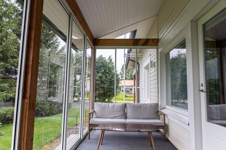 Chalet voor 6 personen, with uitzicht and terras as well as sauna in Lapland