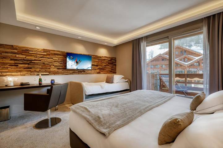 Hôtel pour 2 personnes, avec sauna ainsi que terrasse et vue, animaux acceptés dans Office De Tourisme De Meribel Les Allues - 2