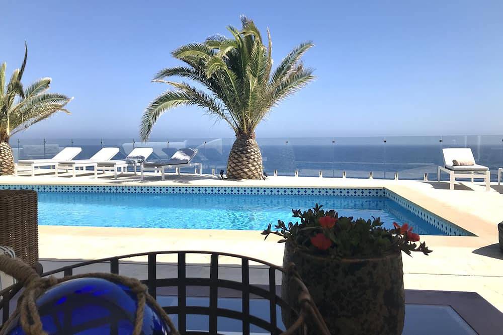 Great sea view *****1. Sea line villa*private*large pool*great garden*Wifi in Cala Pi, Llucmajor